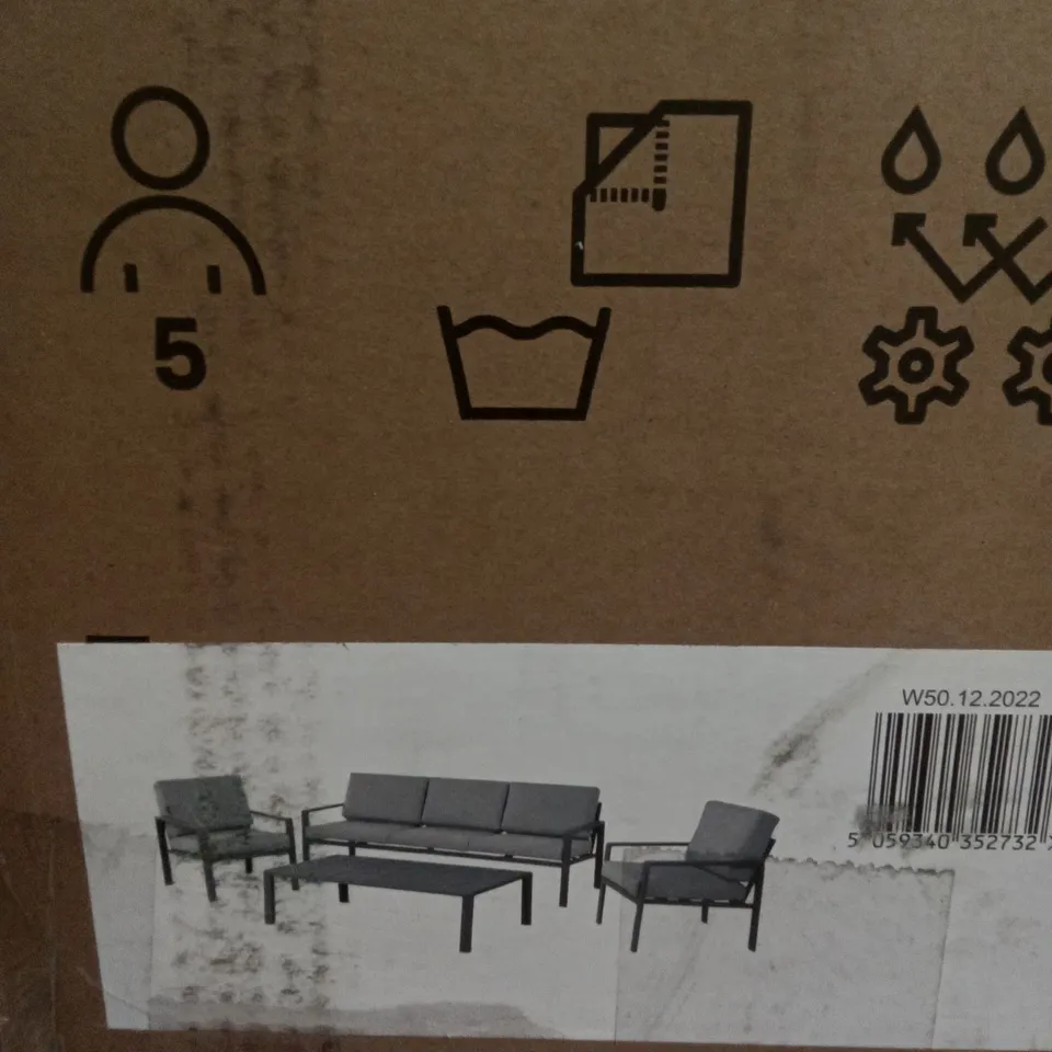 BOXED MOOREA ALUMINIUM COFFEE SET WITH CUSHION 