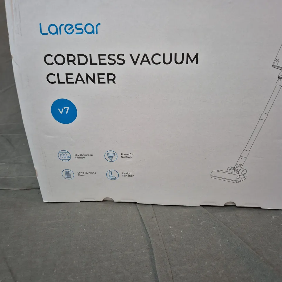 LARESAR CORDLESS VACUUM CLEANER V7 – BOXED WITH FLOOR HEAD