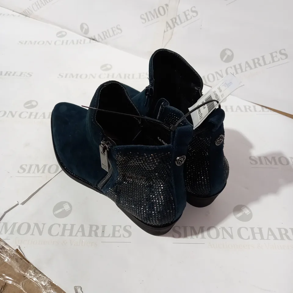 MODA IN PELLE KATREENA CRYSTAL ANKLE BOOT - TEAL - EU 41