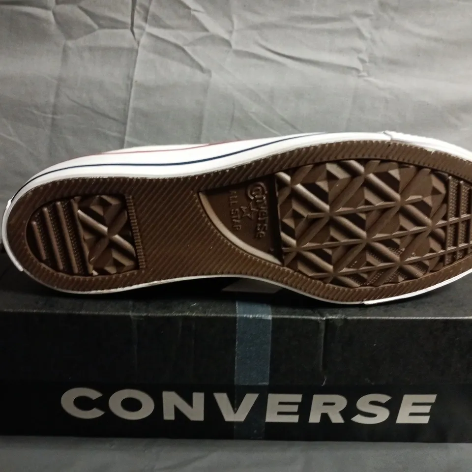 BOXED PAIR OF CONVERSE CHUCK TAYLOR ALL STAR HIGH-TOP SNEAKERS – WHITE - UK SIZE 8