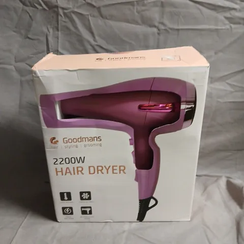 GOODMANS 2200W HAIR DRYER 