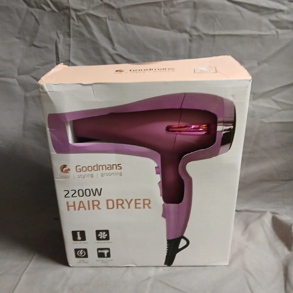 GOODMANS 2200W HAIR DRYER 