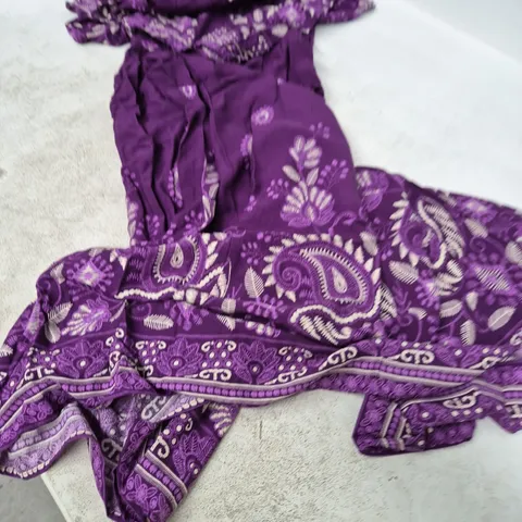 HICCUP PURPLE PAISLEY-PRINT GARMENT – MADE IN TURKEY