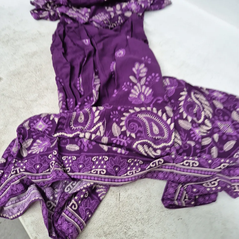 HICCUP PURPLE PAISLEY-PRINT GARMENT – MADE IN TURKEY