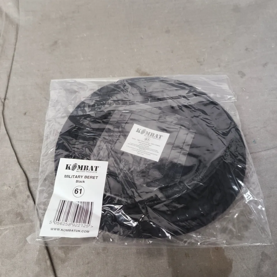BAGGED KOMBAT MILITARY BERET - BLACK