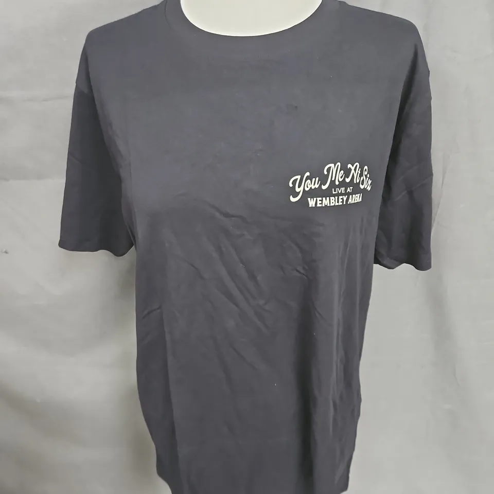 YOU ME AT SIX TOUR TEE IN BLACK SIZE L