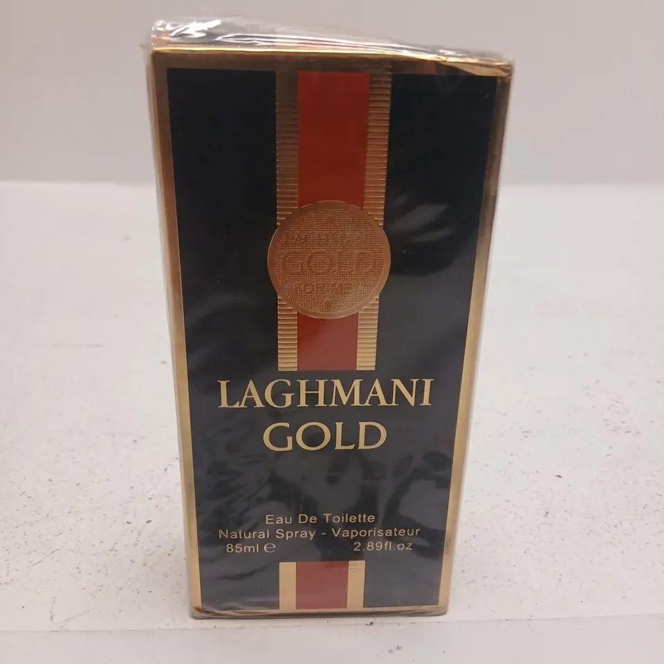 BOXED AND SEALED LAGHMANI GOLD EAU DE TOILETTE 85ML