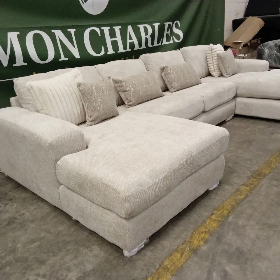 BROADGATE LARGE U-SHAPE MODULAR SOFA WITH FOOTSTOOL RRP £3399