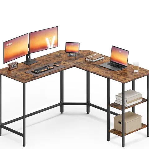 BOXED VASAGLE COMPUTER DESK, L-SHAPED CORNER DESK