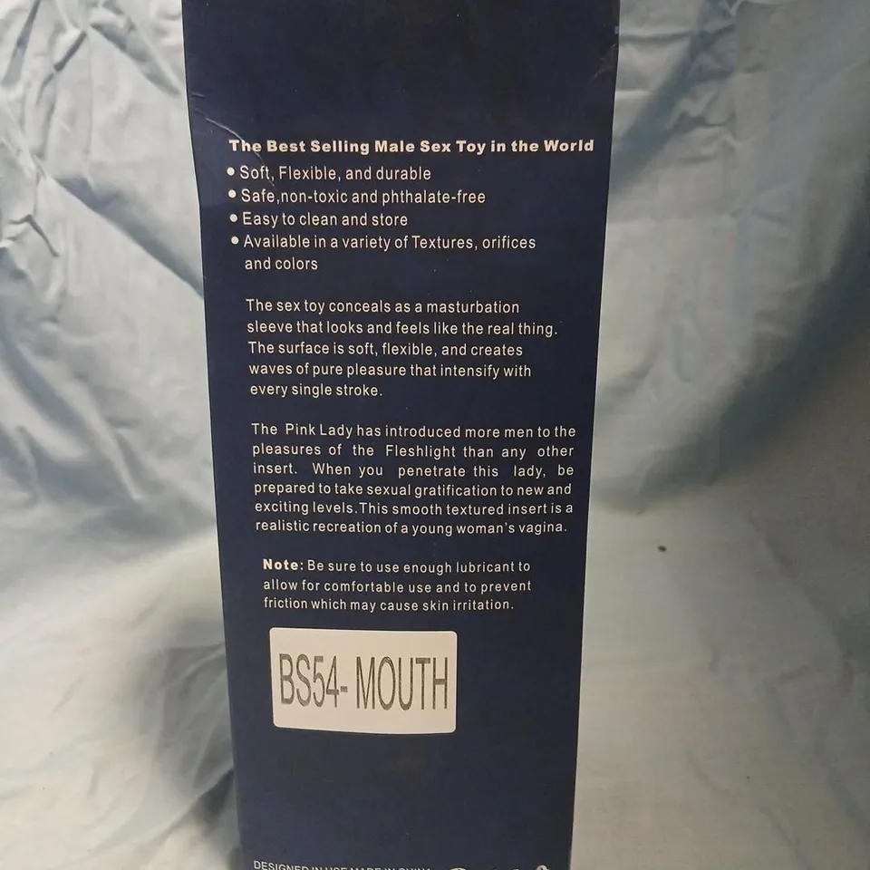 MALE SEX TOY SLEEVE – 3 ORIFICES (MOUTH, VAGINA, ANUS) – BOXED (BS54-MOUTH)