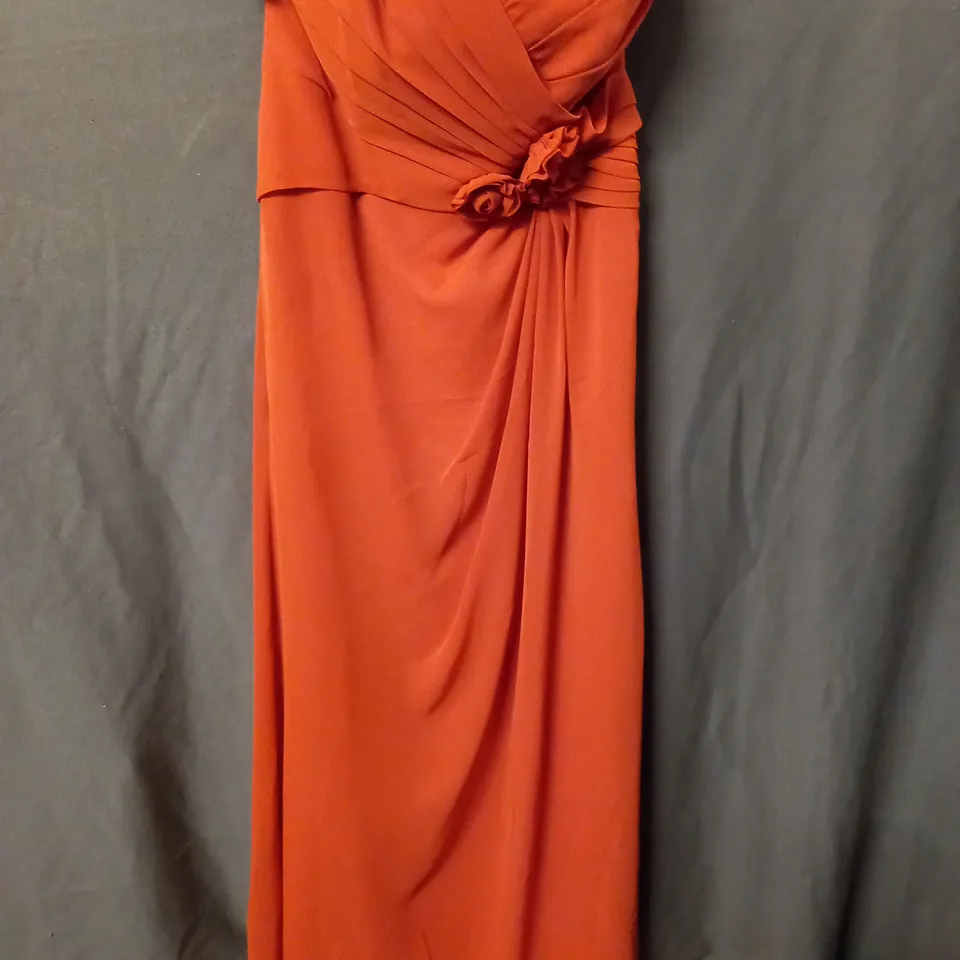 ANGELO ANGELO ORANGE OCCASIONAL DRESS - UK 10