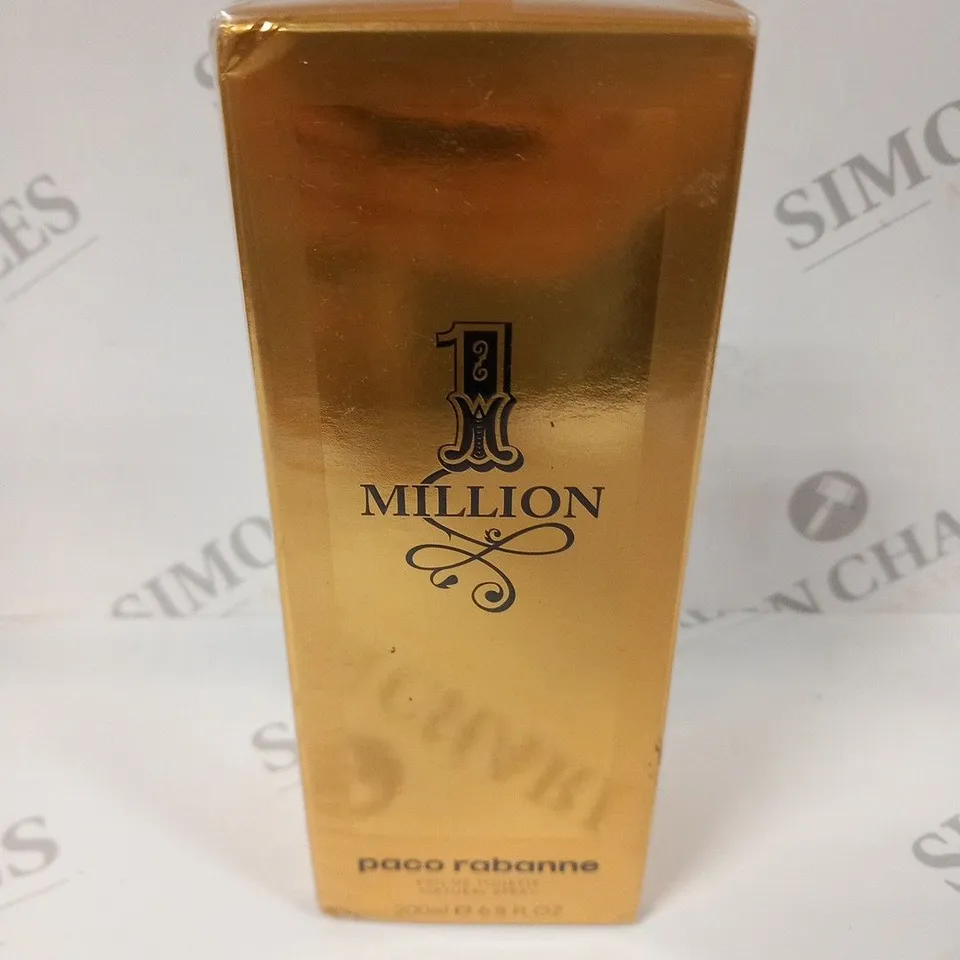 BOXED AND SEALED PACO RABANNE 1 MILLION EAU DE TOILETTE 200ML