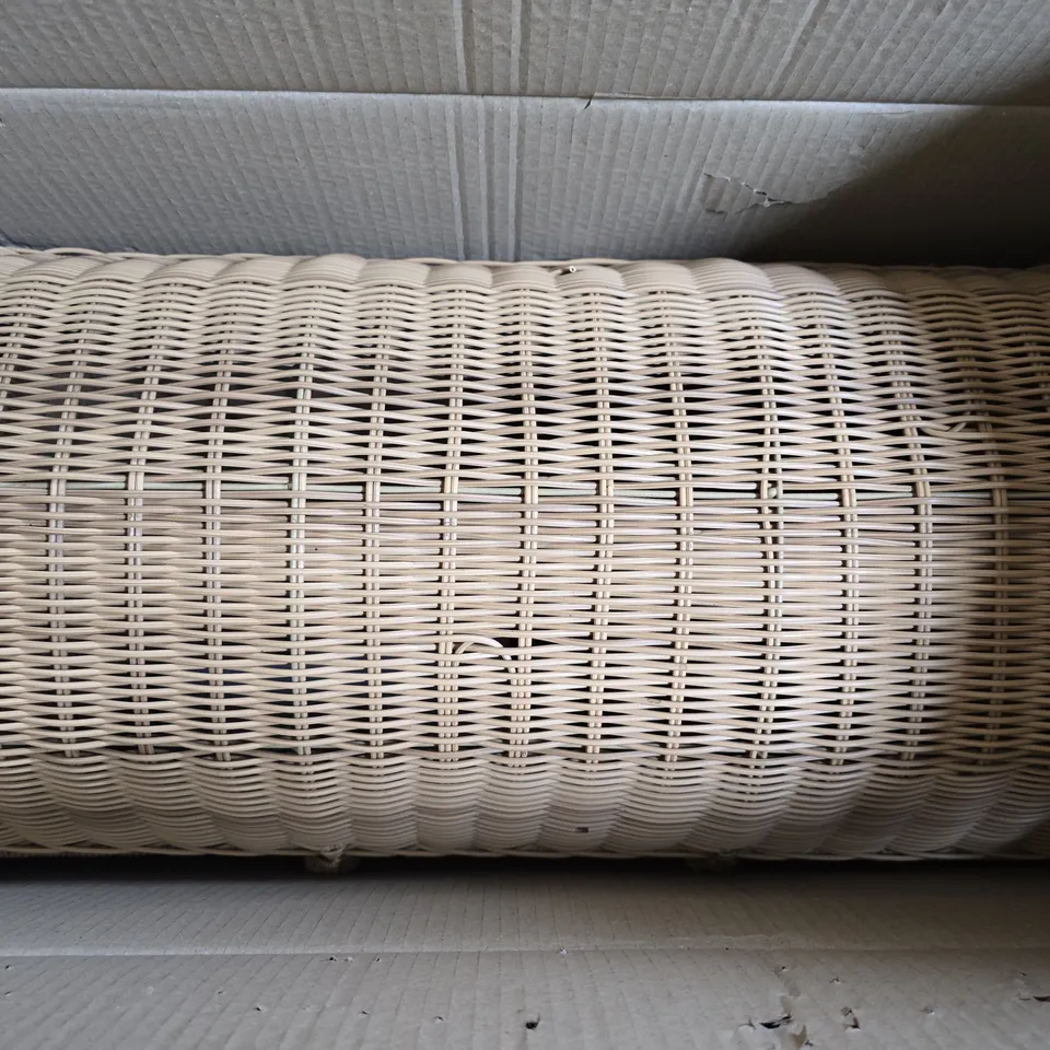 MEDIUM POLY RATTAN STORAGE CHEST 