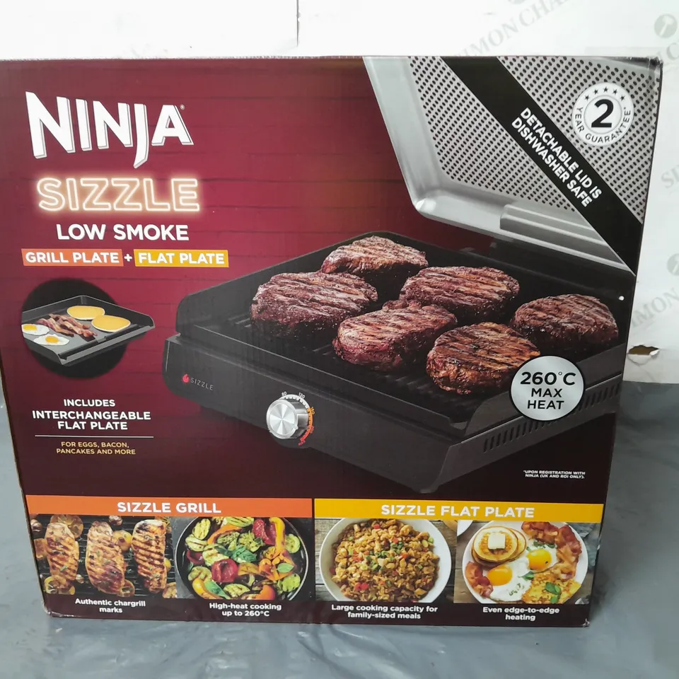 BOXED NINJA SIZZLE LOW SMOKE GRILL PLATE
