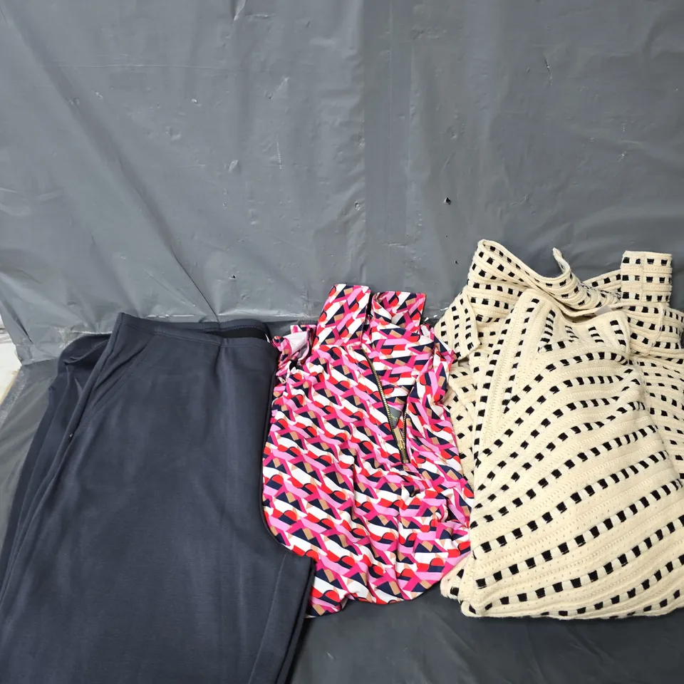 APPROXIMATELY 20 LADIES CLOTHING ITEMS VARIOUS COLOURS, SIZES AND STYLES