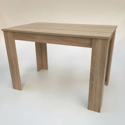 BOXED WINGER DINING TABLE LIGHT WOODGRAIN