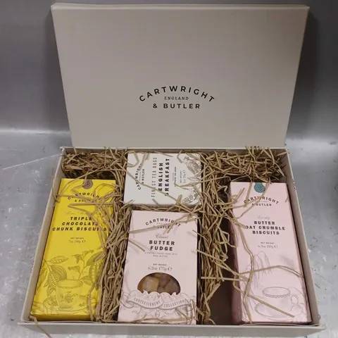 BOXED CARTWRIGHT & BUTLER BISCUIT & TEA ASSORTMENT