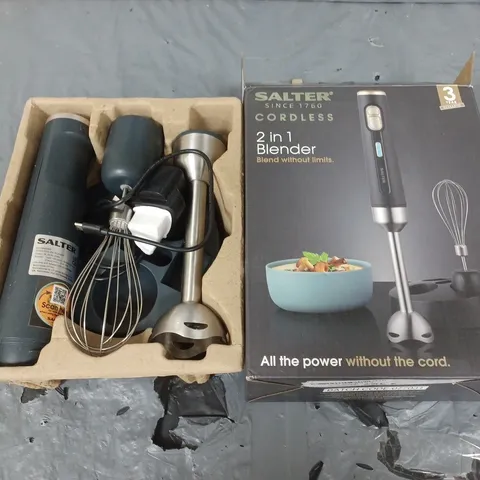 BOXED SALTER CORDLESS 2 IN 1 BLENDER