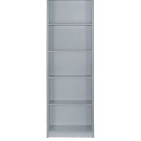 BOXED METRO TALL WIDE BOOKCASE - GREY (1 BOX)