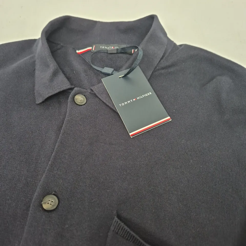 TOMMY HILFIGER BUTTON CARDIGAN - SIZE X;
