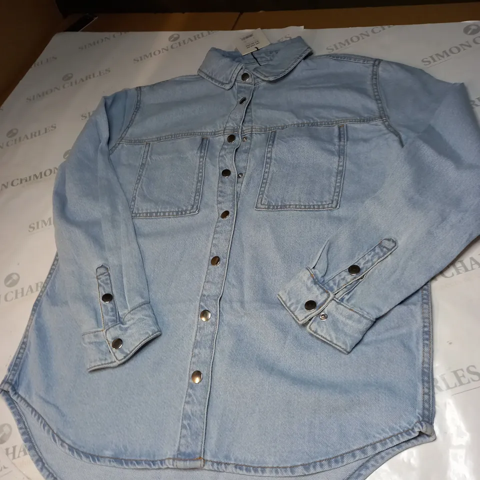 BLUE DENIM OVERSIZED SHIRT SIZE 6