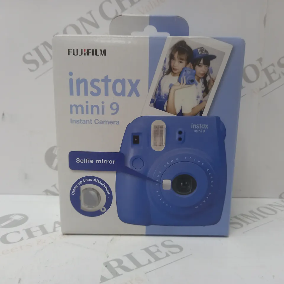 BRAND NEW BOXED FUJIFILM INSTAX MINI 9 INSTANT CAMERA - COBALT BLUE