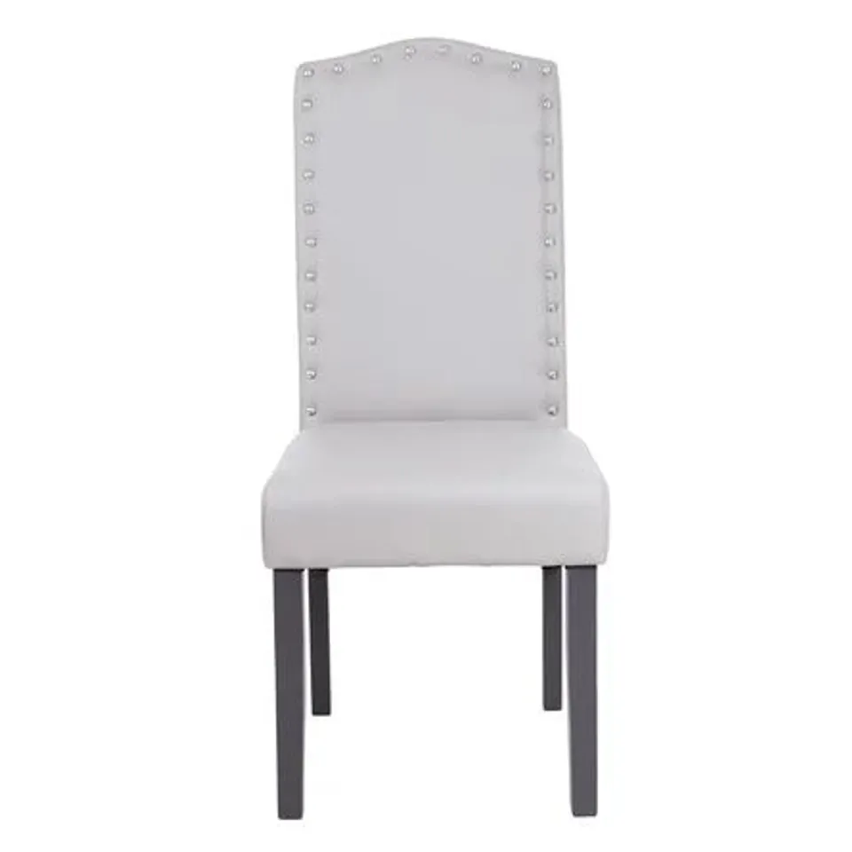 BOXED MURROW UPHOLSTERED DINING CHAIR LIGHT GREY