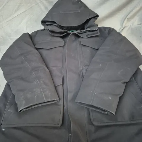 BLACK  LACOSTE WINTER COAT SIZE 2XL 