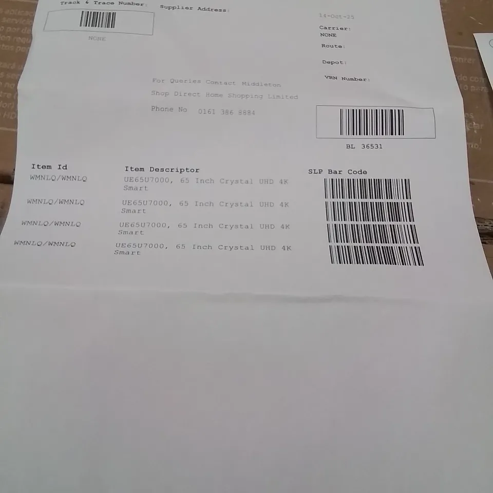 PALLET CONTAINING APPROXIMATELY 10  DAMAGED TVS