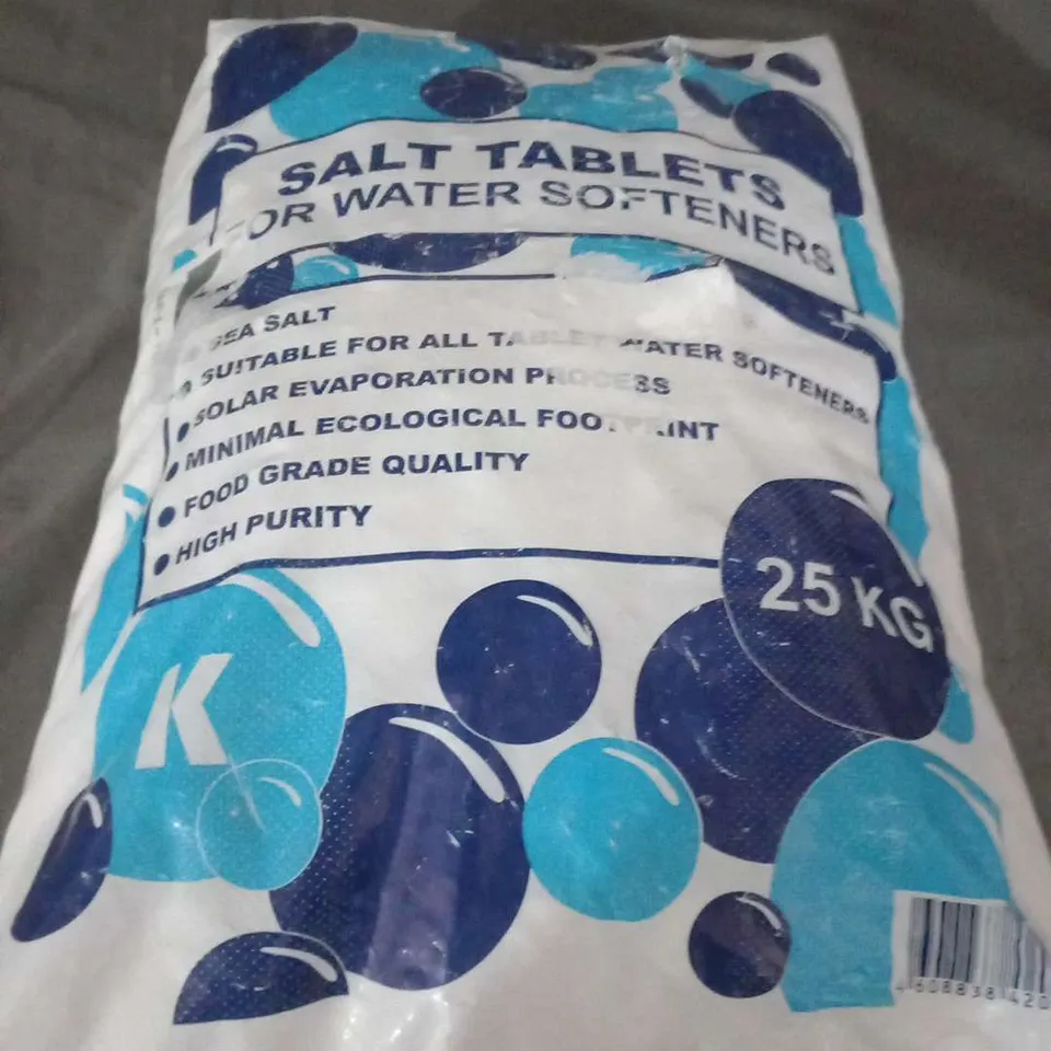 BAG OF SALT TABLETS FOR WATER SOFTENER 25KG