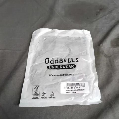ODDBALLS UNDERWEAR – HIGHLANDS BAMBOO BOXER BRIEFS, SIZE M (MEDIUM)