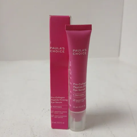 PAULA'S CHOICE PRO-COLLAGEN PEPTIDE FIRMING EYE SERUM 15 ML – PINK TUBE (BOXED)