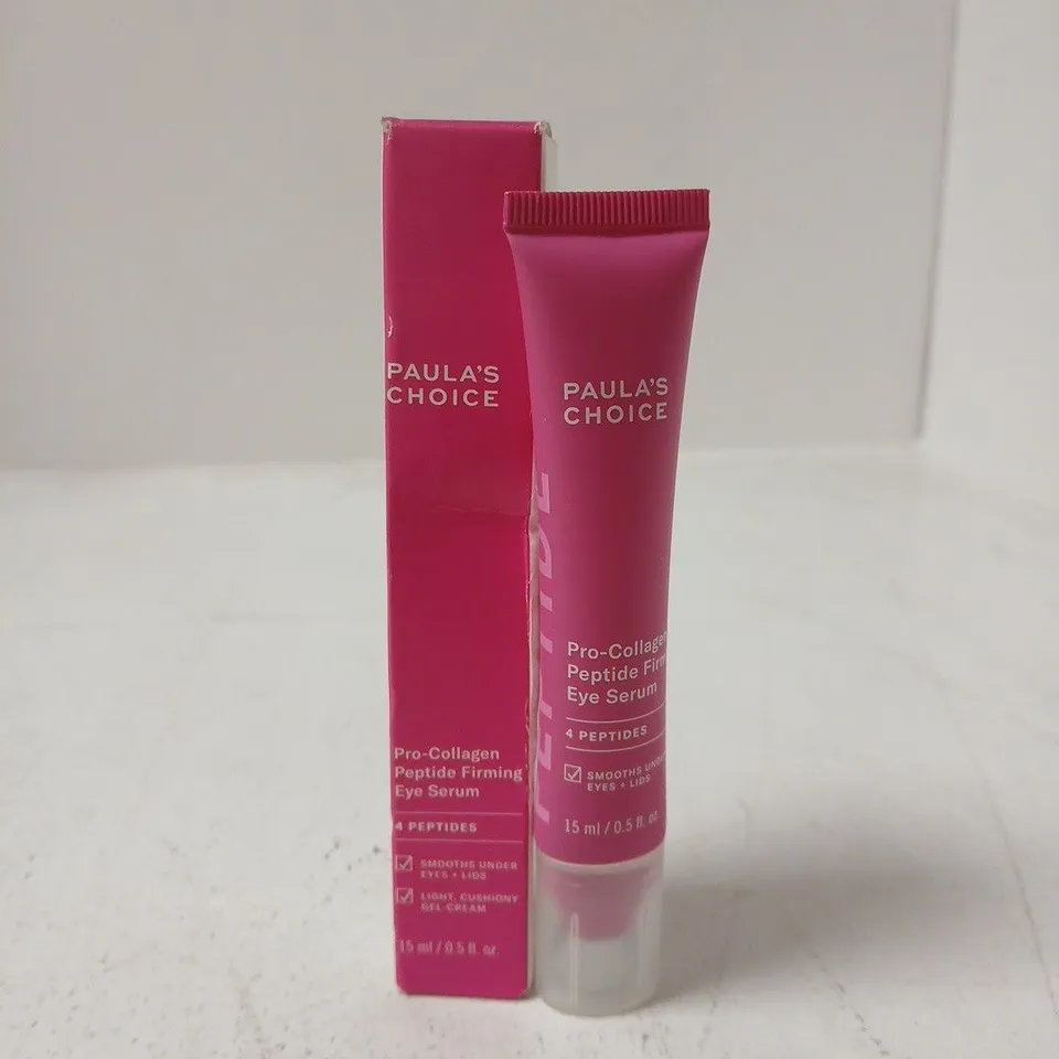 PAULA'S CHOICE PRO-COLLAGEN PEPTIDE FIRMING EYE SERUM 15 ML – PINK TUBE (BOXED)