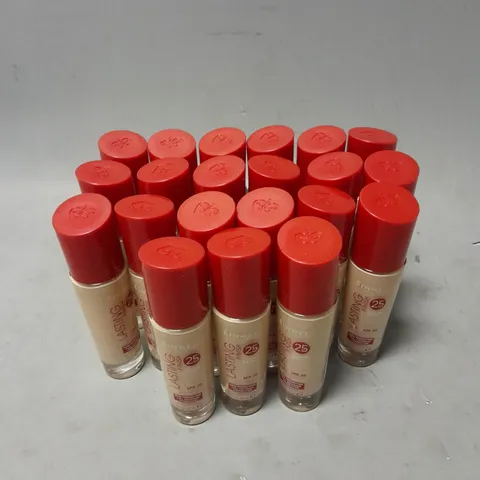 APPROXIMATELY 20 RIMMEL LASTING FINISH FOUNDATION 30ML PER BOTTLE