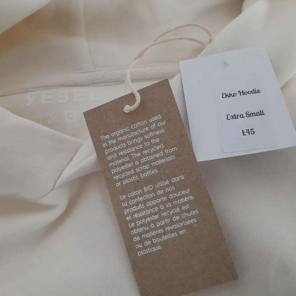 EKKO HOODIE CREAM HOODIE - EXTRA SMALL
