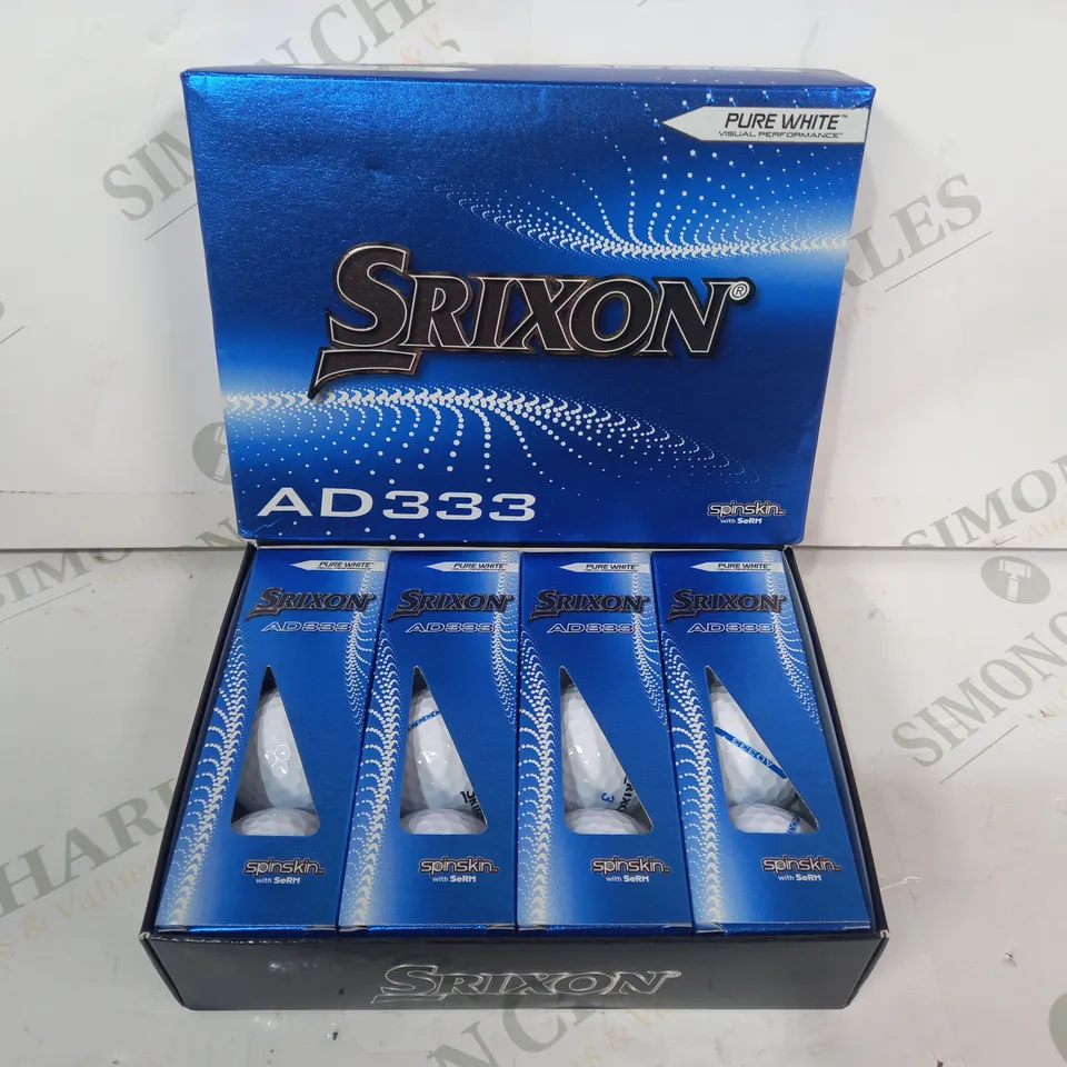 SRIXON AD333 PURE WHITE GOLF BALLS
