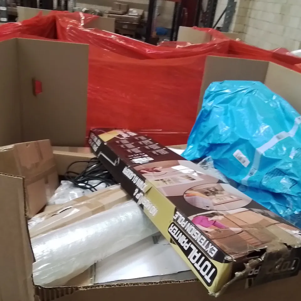 PALLET OF ASSORTED HOUSEHOLD GOODS AND PRODUCTS TO INCLUDE;BACKPACK,SCALES