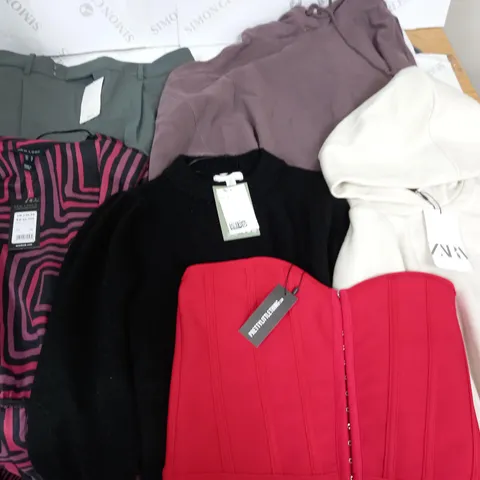 LARGE QUANTITY OF ASSORTED CLOTHING ITEMS TO INCLUDE MNG, NEW LOOK AND ZARA