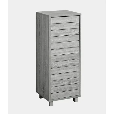 BOXED LLOYD PASCAL MAIA 1 DOOR CABINET - GREY