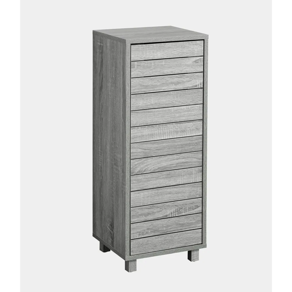 BOXED LLOYD PASCAL MAIA 1 DOOR CABINET - GREY