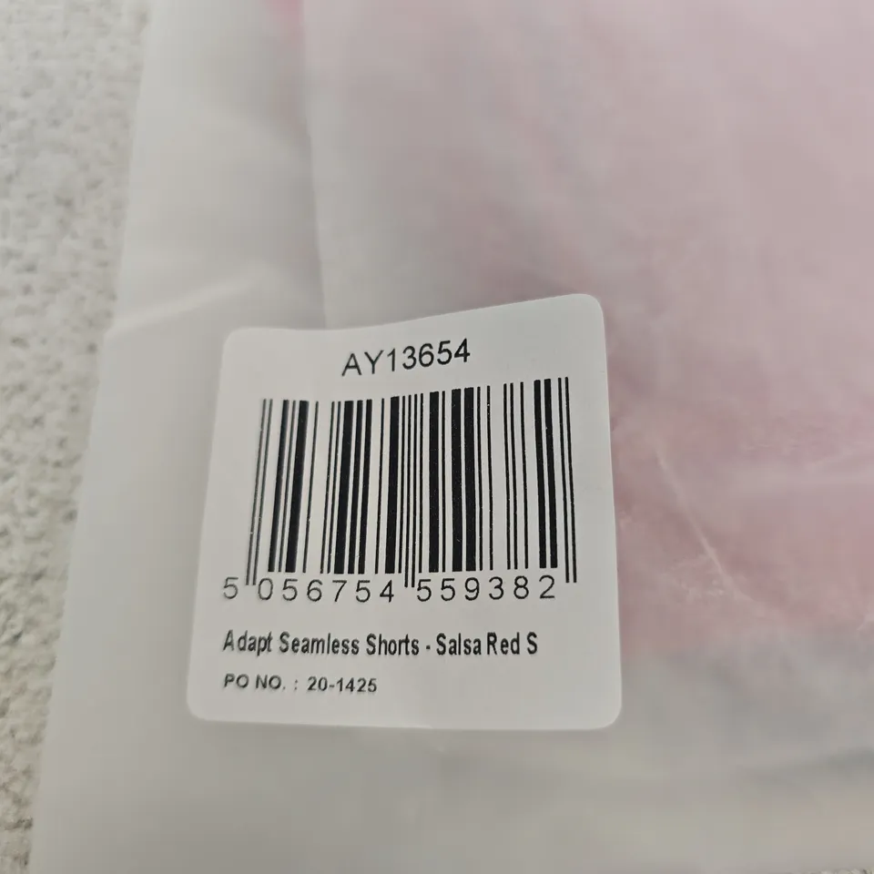 BAGGED AYBL ADAPT SEAMLESS SHORTS – SALSA RED - UK S