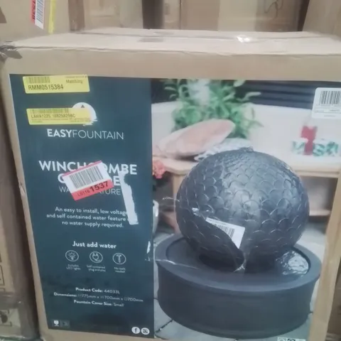 BOXED EASYFOUNTAIN WINCHOMBE CASCADE WATER FEATURE WITH LIGHTS (2 BOXES)