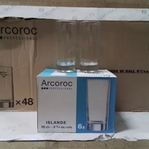 BOXED ARCOROC ISLANDE HI BALL SET OF 48
