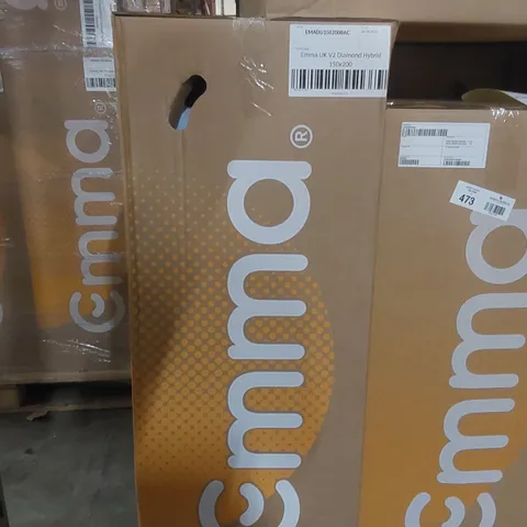 BRAND NEW BOXED EMMA UK V2 DIAMOND HYBRID 150 x 200CM KING SIZE MATTRESS 