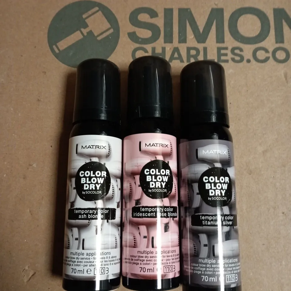 BOX OF APPROXIMATELY 20 ASSORTED MATRIX BLOW DRY TEMP COLOUR