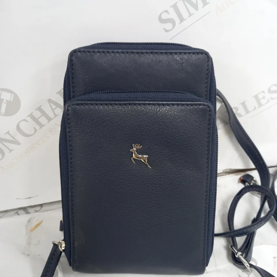 ASHWOOD LEATHER FRONT POCKET COMPACT CROSSBODY BAG