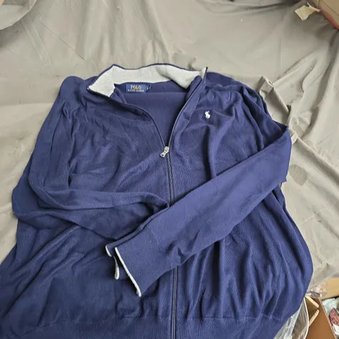 POLO RALPH LAUREN NAVY ZIP-UP JACKET – MEN'S XXL