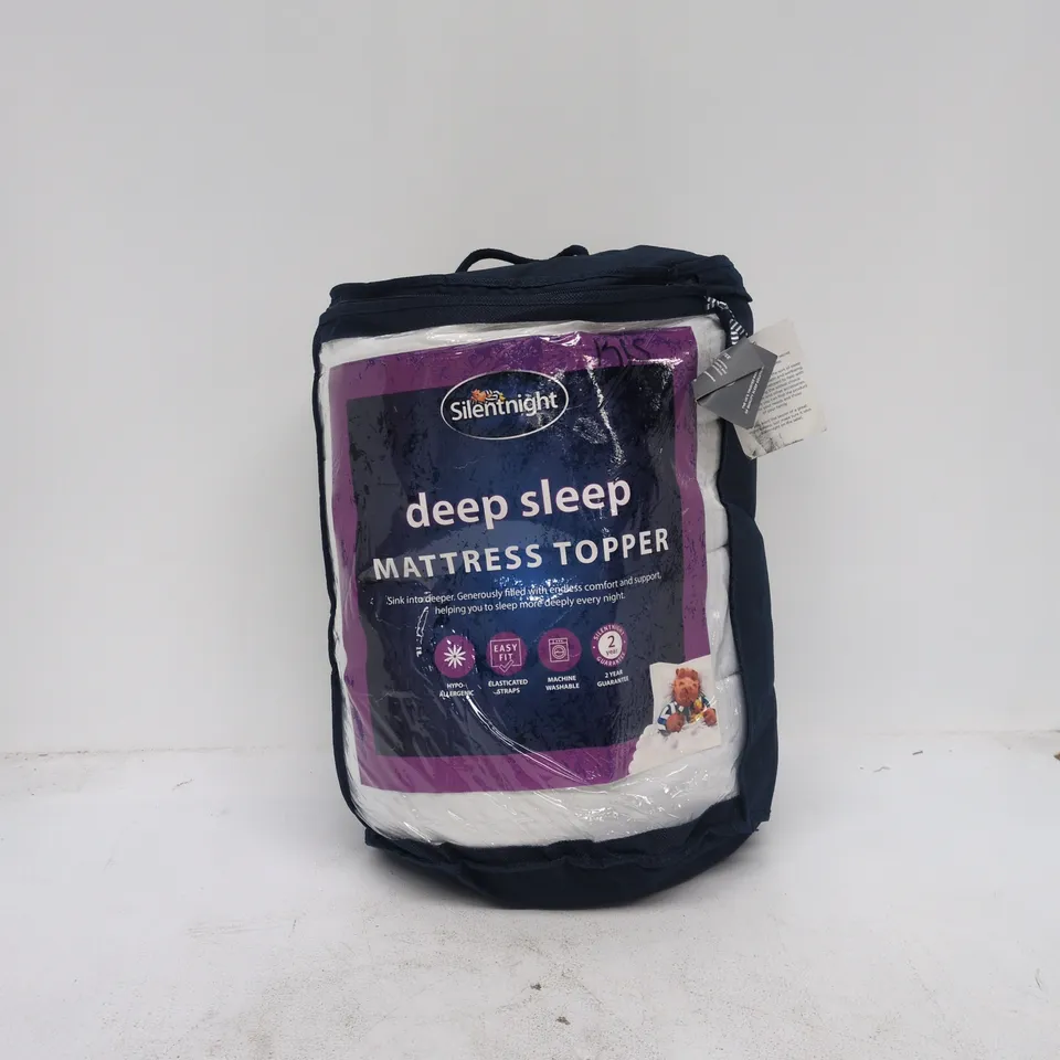 SILENT NIGHT DEEP SLEEP MATTRESS TOPPER SIZE UNSPECIFIED