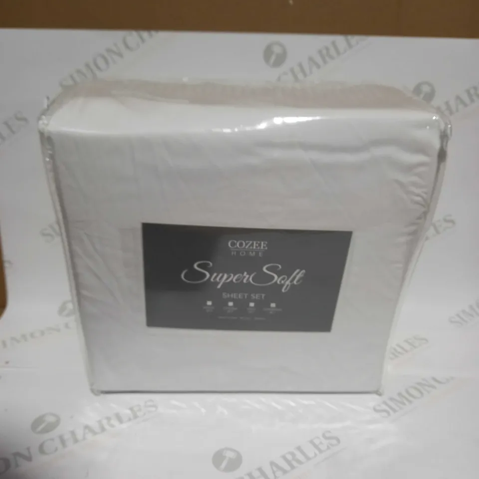 COZEE HOME SUPERSOFT SHEET SET - SUPERKING
