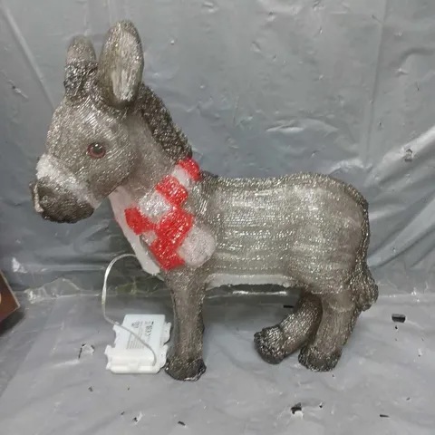 BOXED THREE KINGS INLIT ICE NATIVITY DONKEY